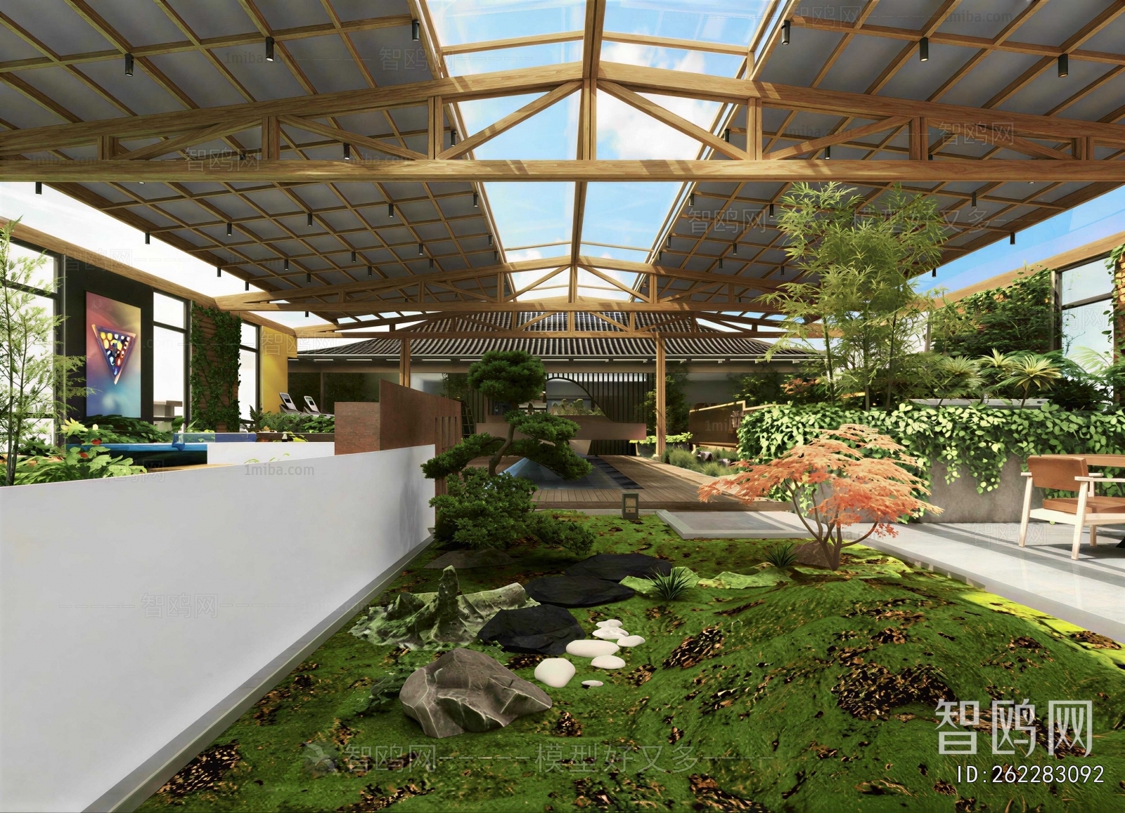 New Chinese Style Courtyard/landscape