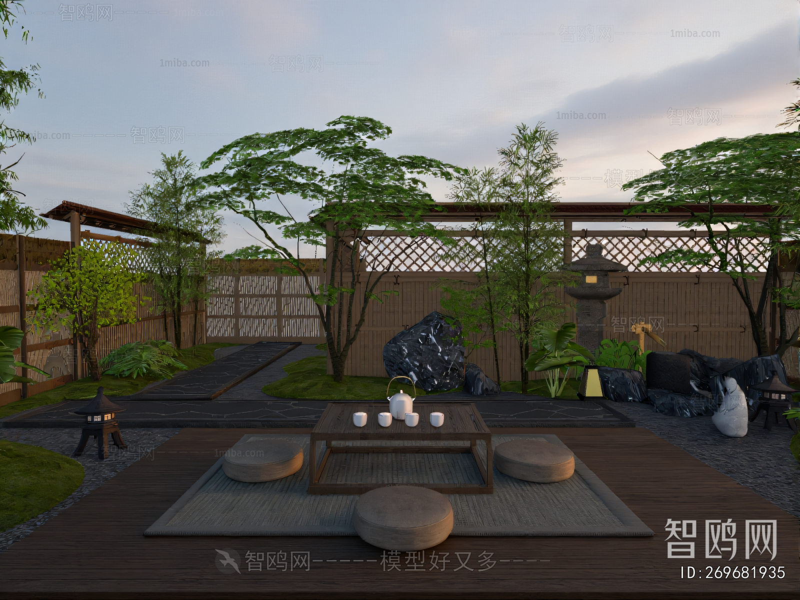 New Chinese Style Courtyard/landscape