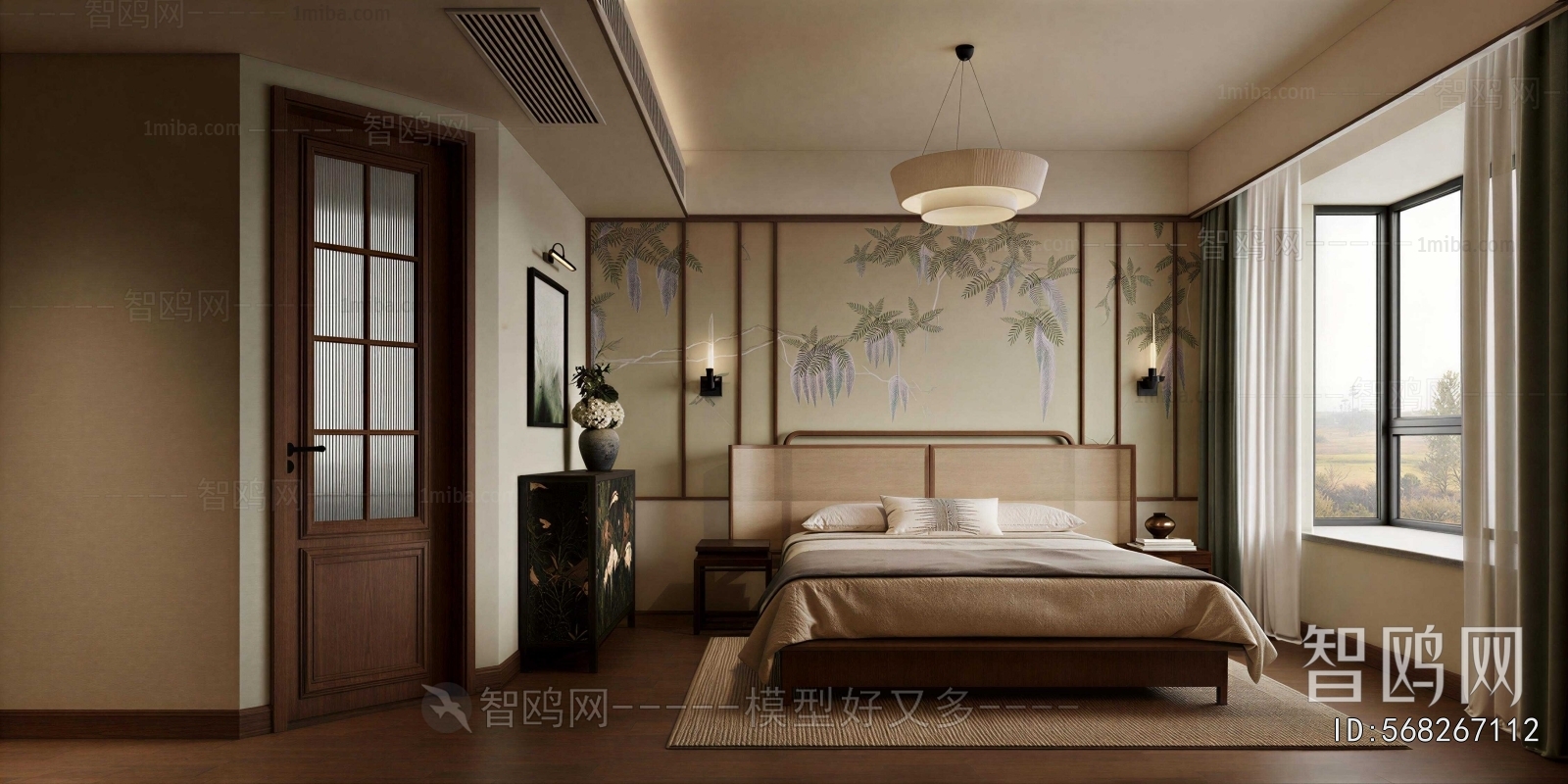 New Chinese Style Bedroom