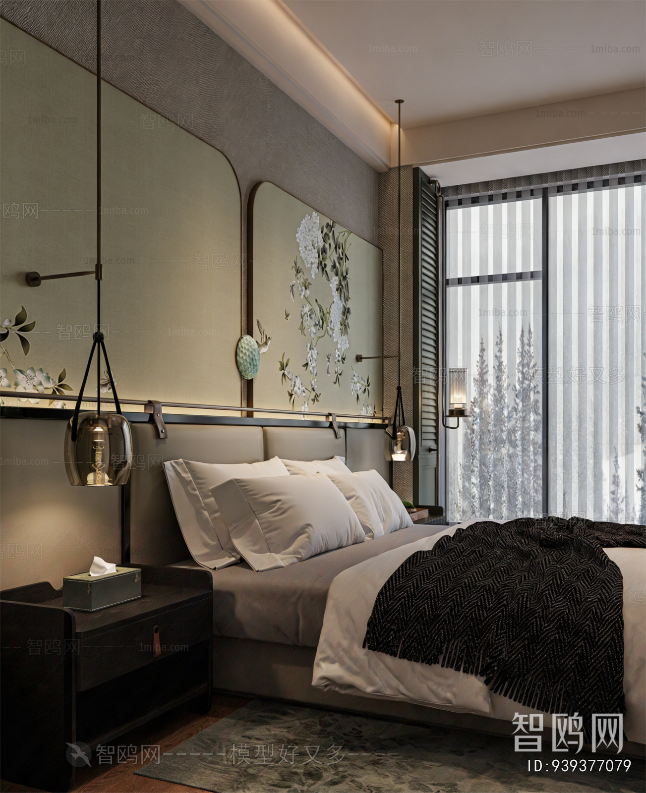 New Chinese Style Bedroom