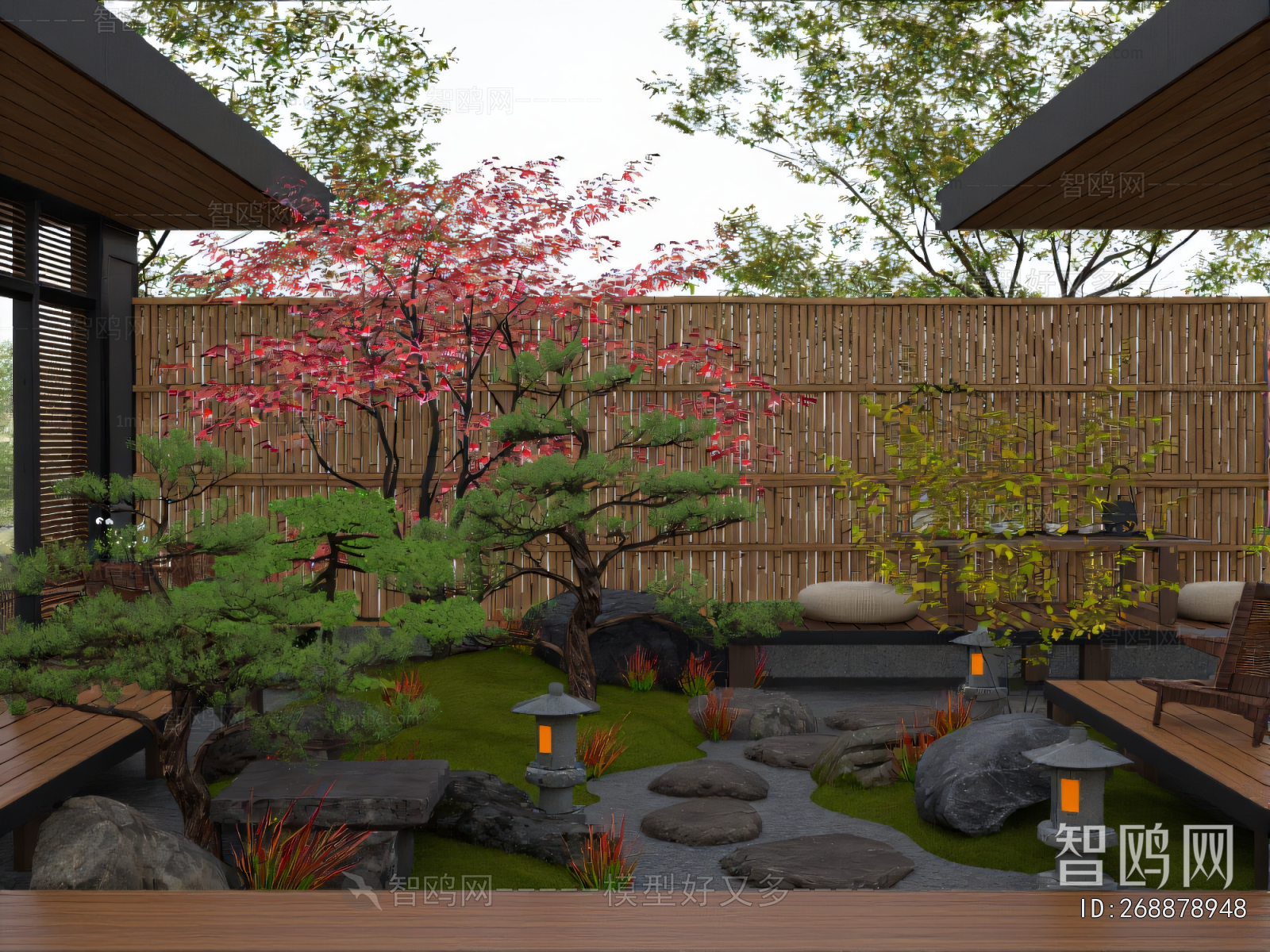 Japanese Style Courtyard/landscape