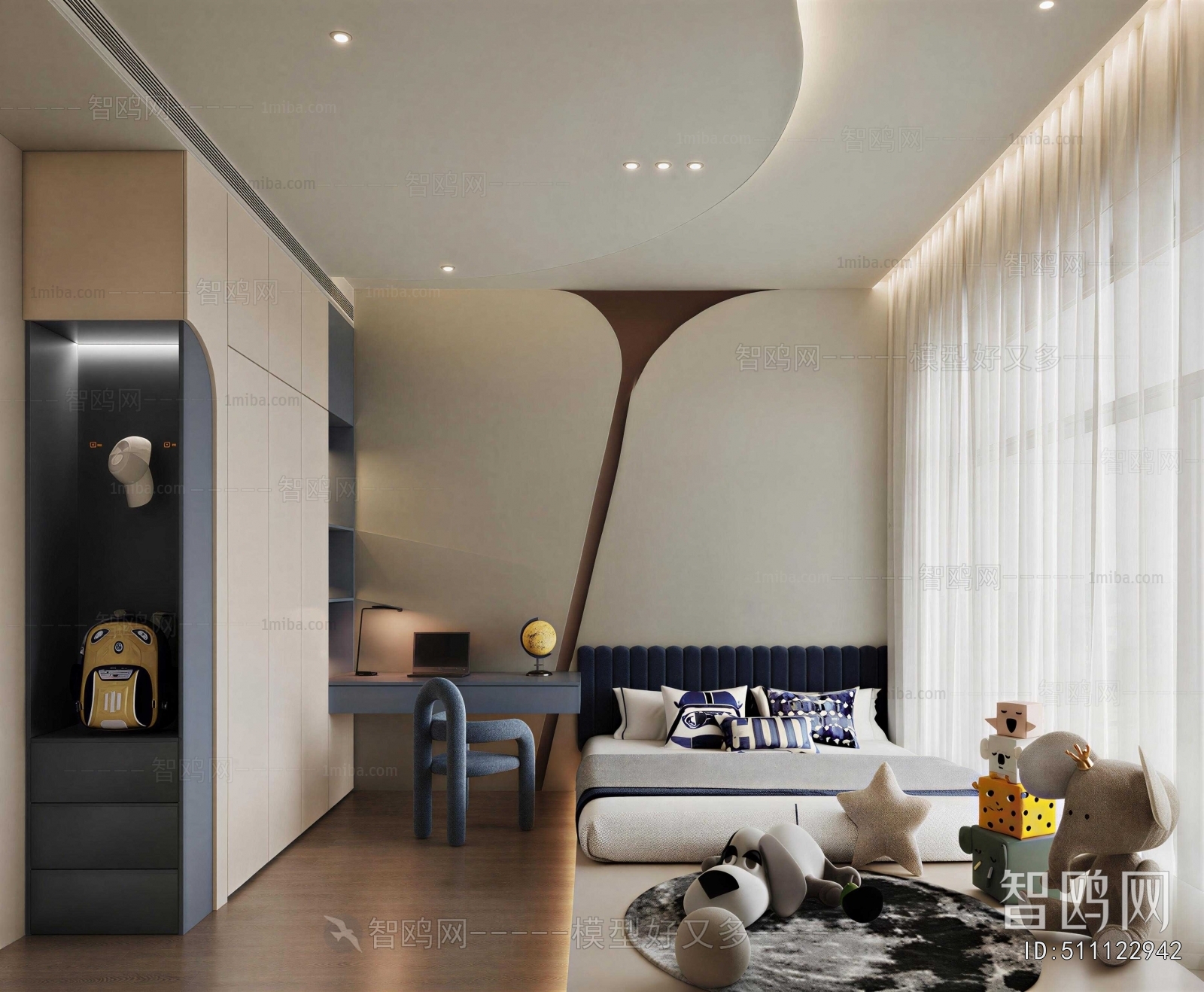 Modern Boy's Room And Son's Room