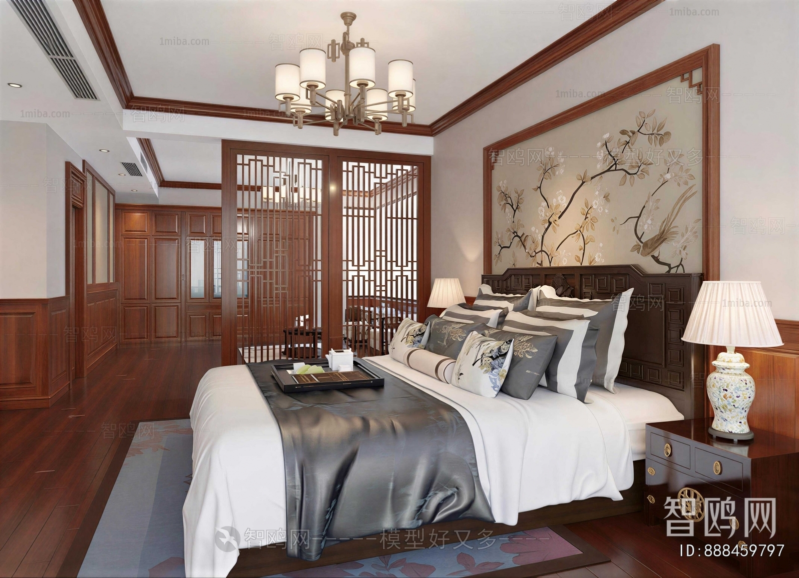New Chinese Style Bedroom