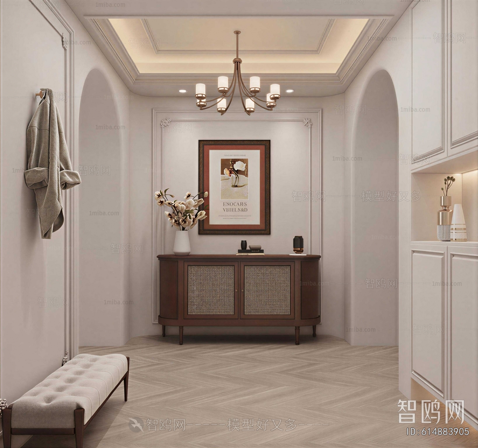 French Style Hallway