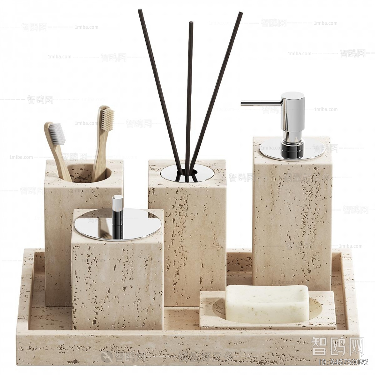 Wabi-sabi Style Bathroom Set