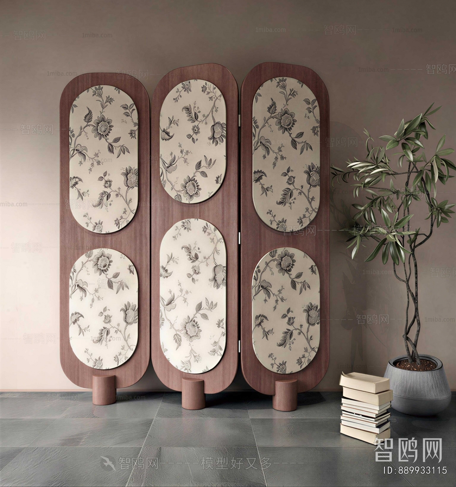 French Style Wooden Screen Partition