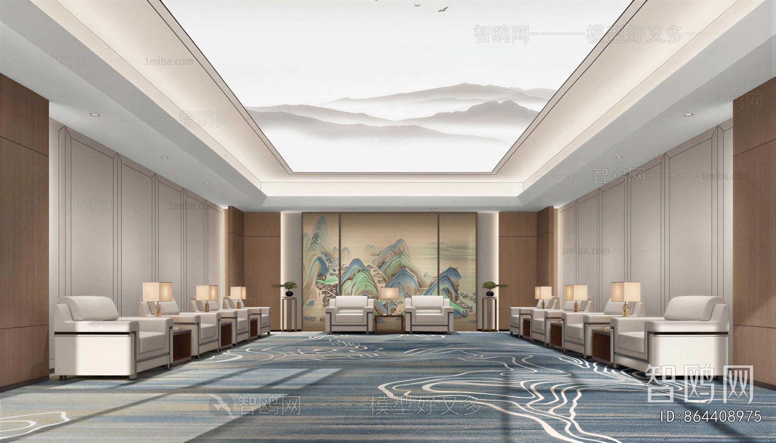New Chinese Style Reception Room