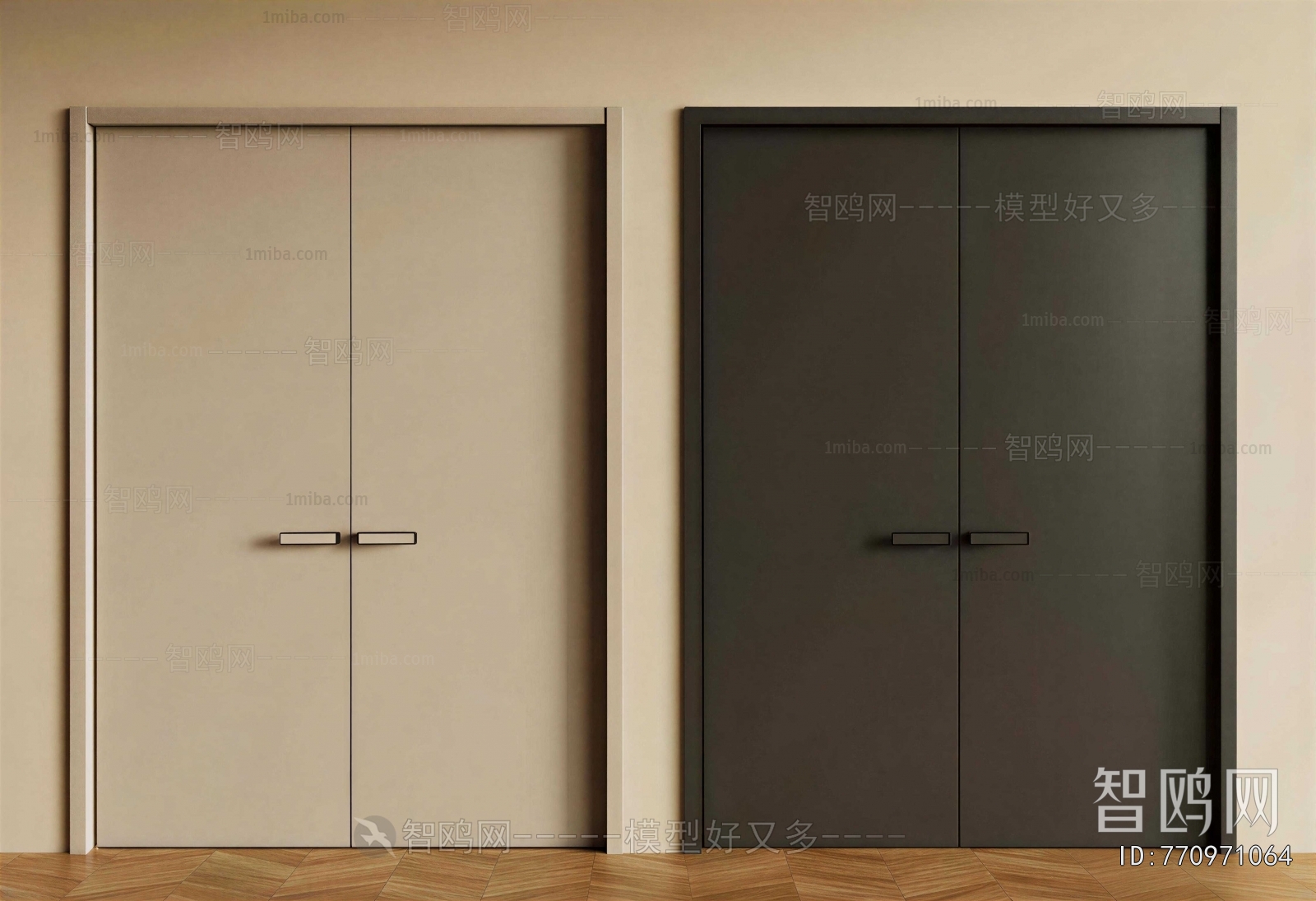 Modern Double Door