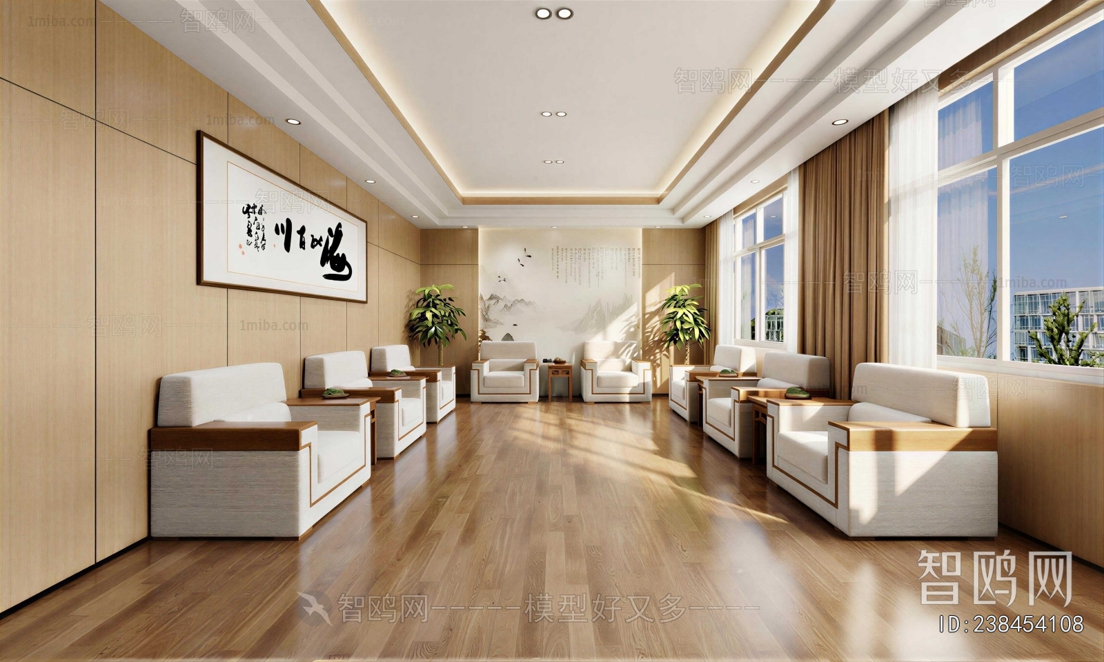 New Chinese Style Reception Room