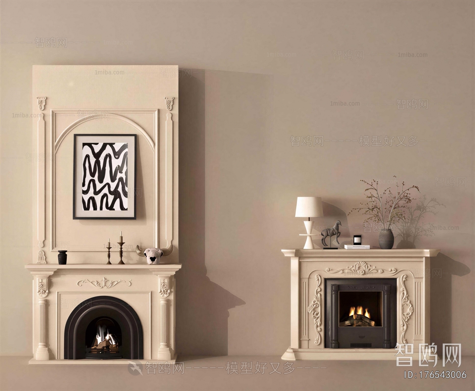 French Style Fireplace