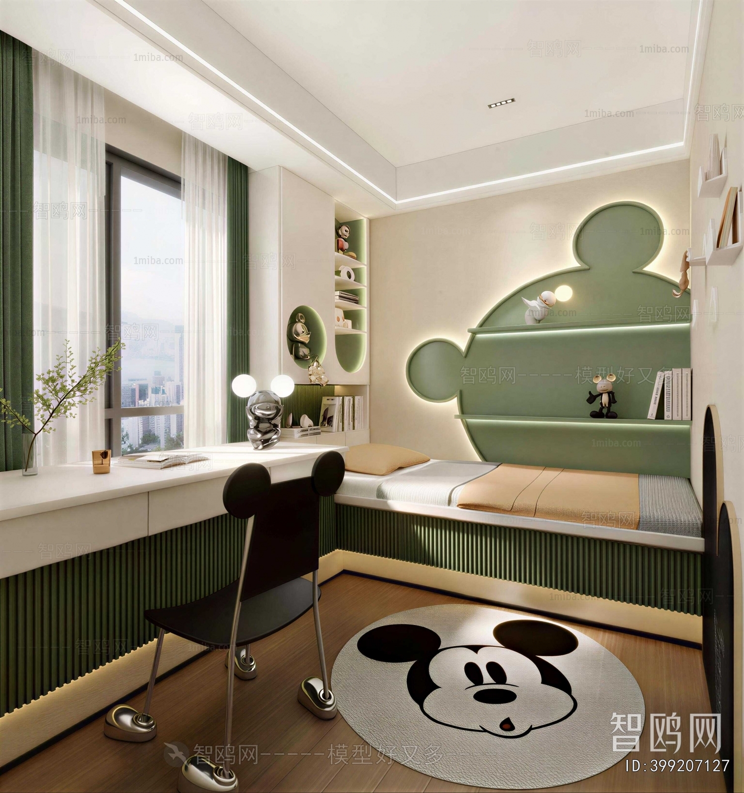 Modern Boy's Room And Son's Room