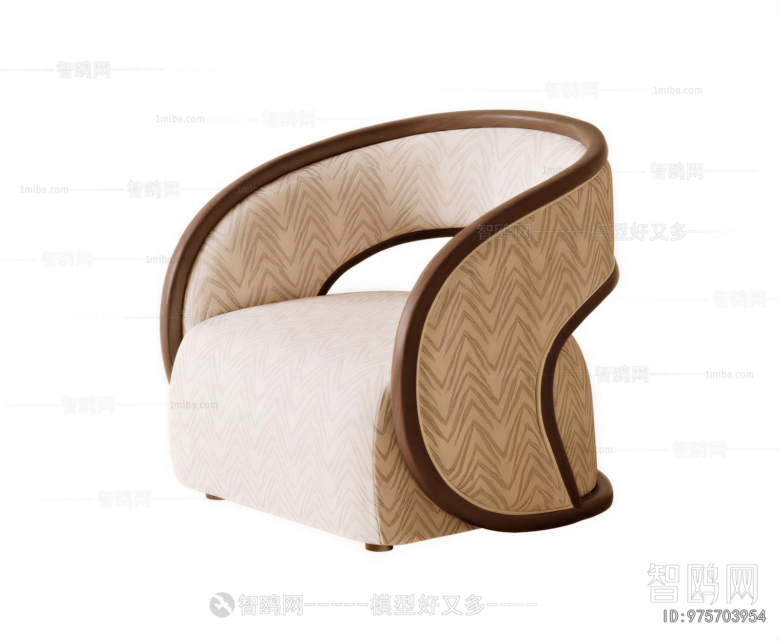 Wabi-sabi Style Single Sofa