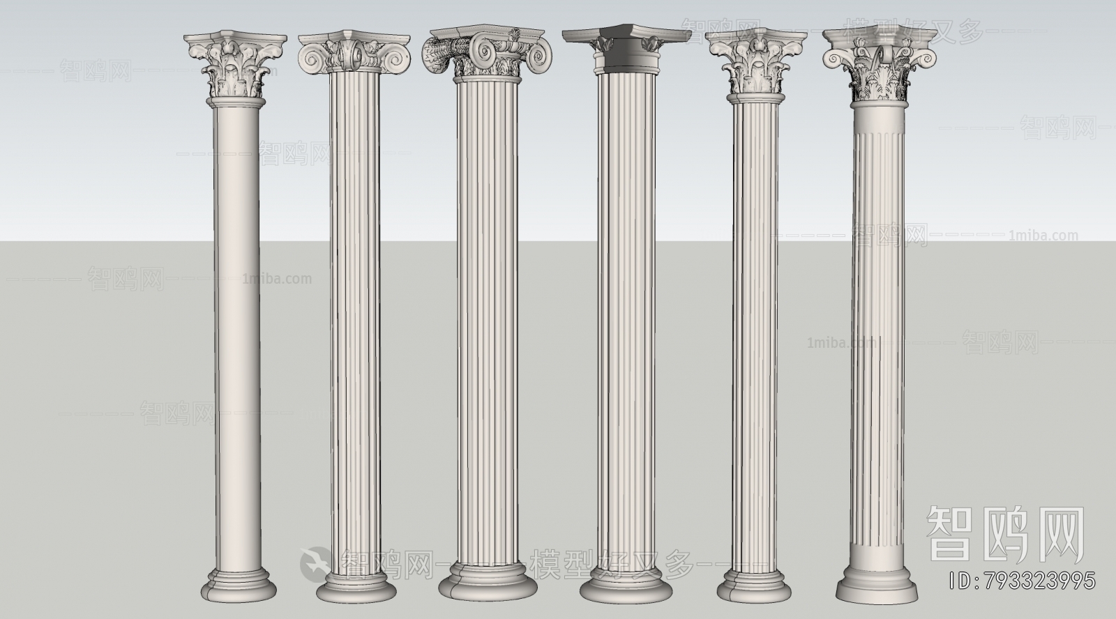European Style Roman Pillar