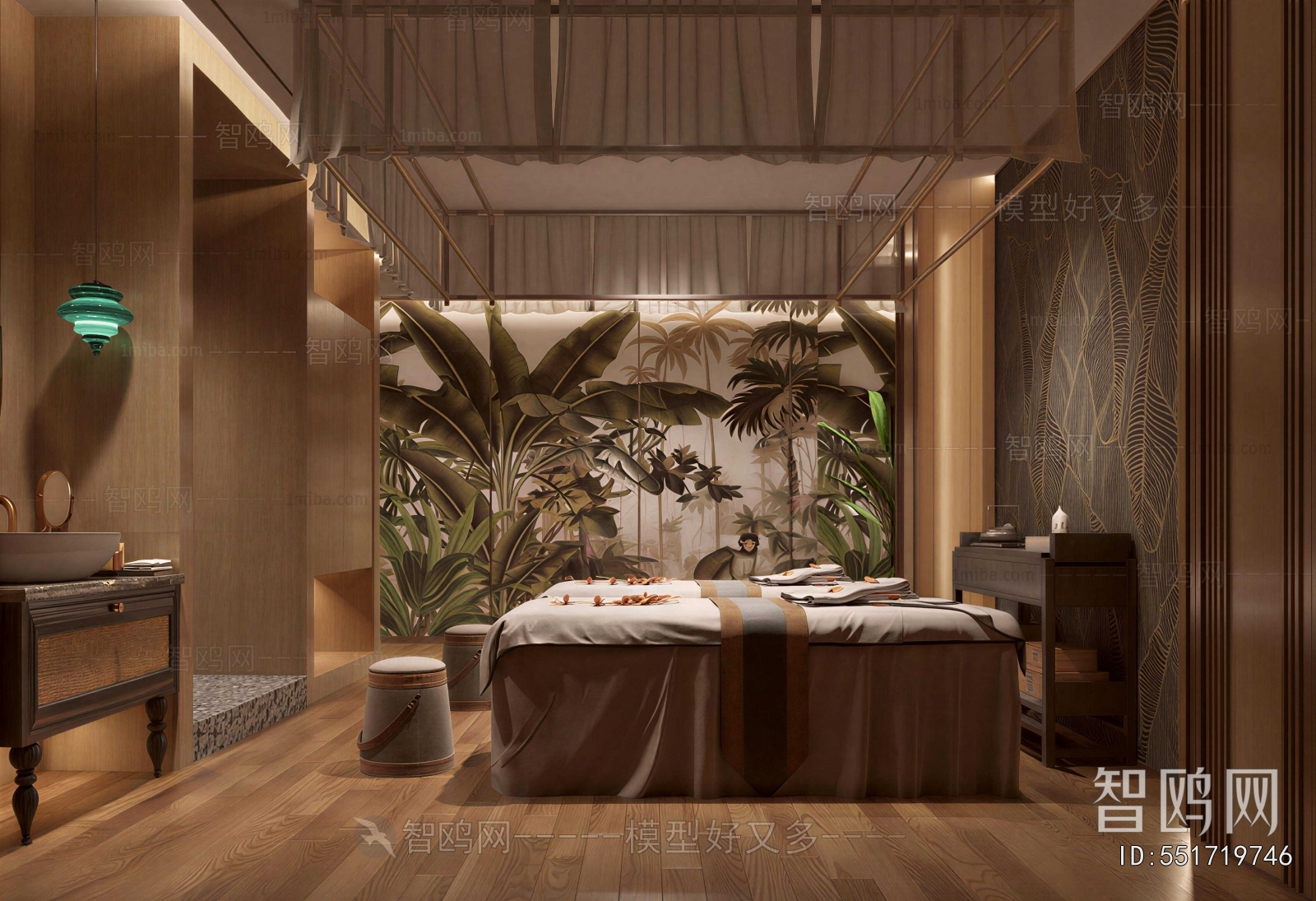 Southeast Asian Style SPA Foot Bath