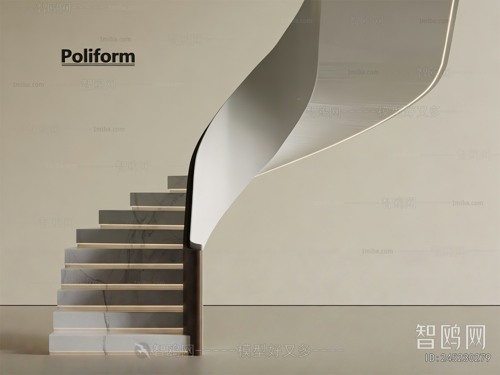 Modern Rotating Staircase
