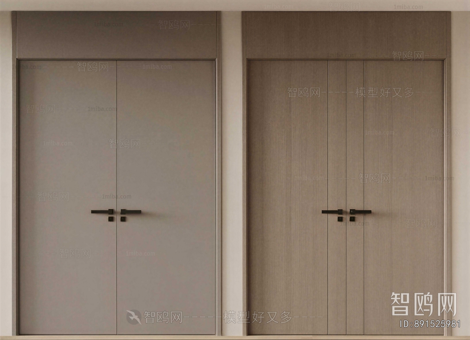 Modern Double Door