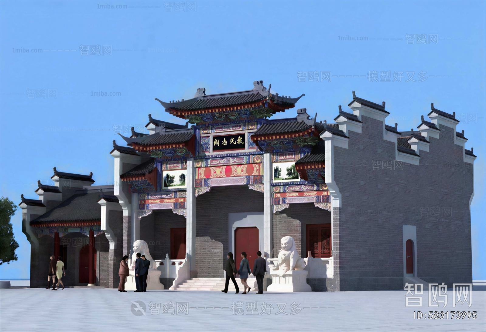 New Chinese Style Religious Architecture