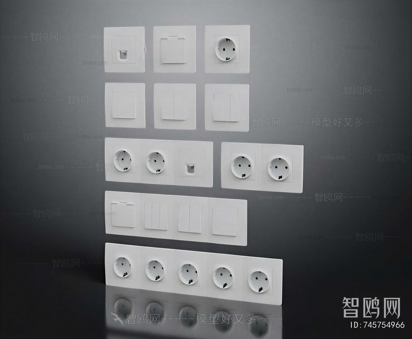 Modern Switch Socket Panel