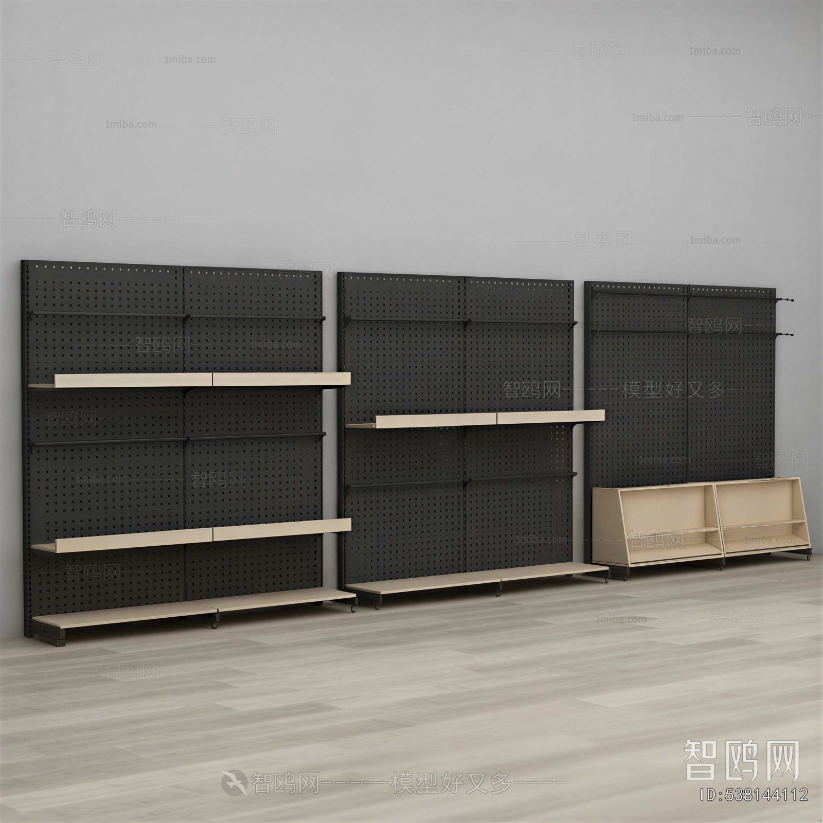 Modern Supermarket Shelf