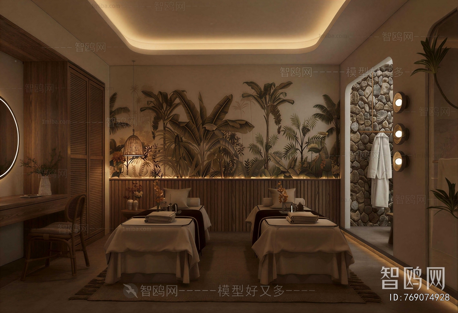 Wabi-sabi Style SPA Foot Bath