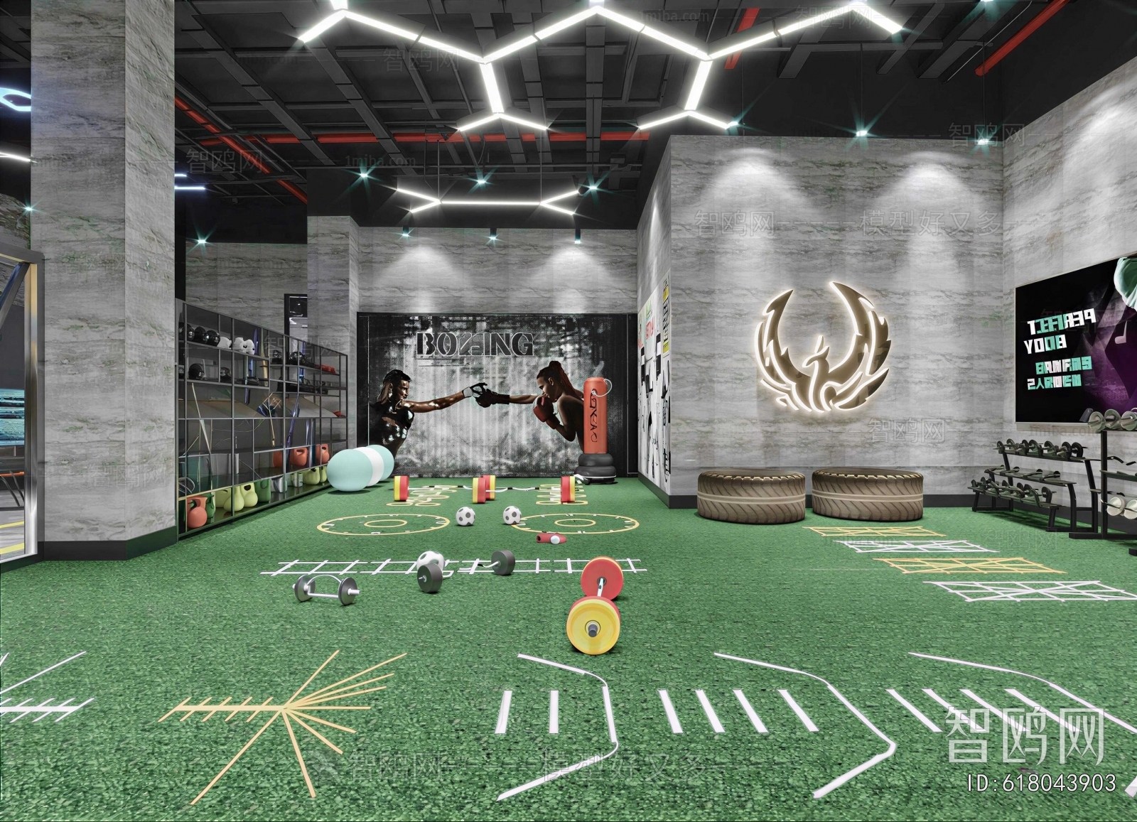 Industrial Style Gym