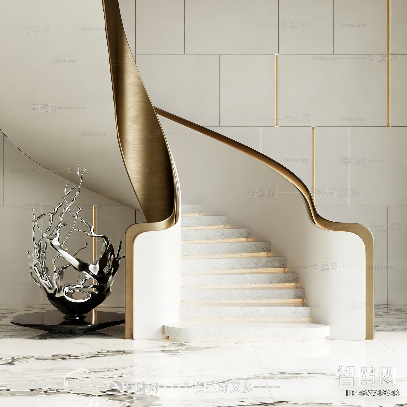 Modern Rotating Staircase