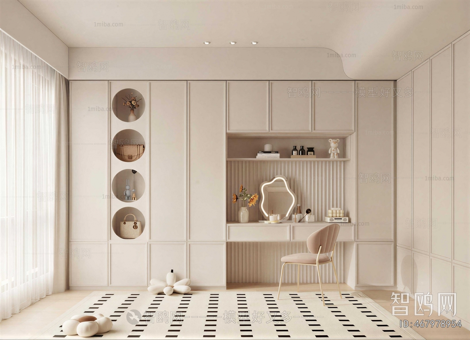 French Style Clothes Storage Area