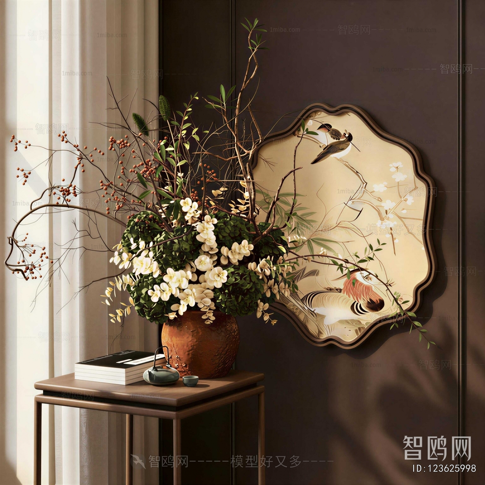 New Chinese Style Flower Arrangement