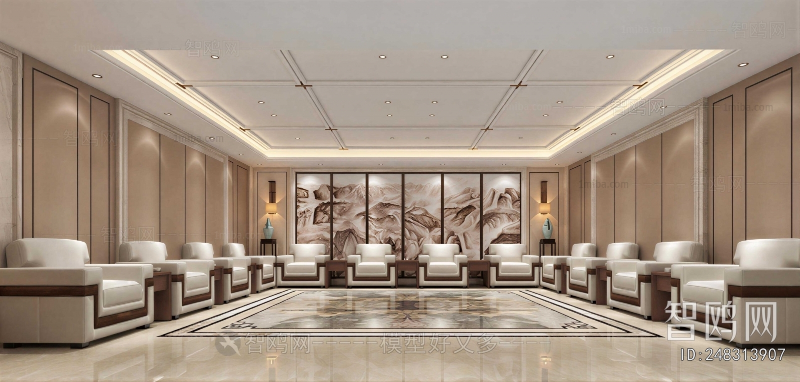 New Chinese Style Reception Room