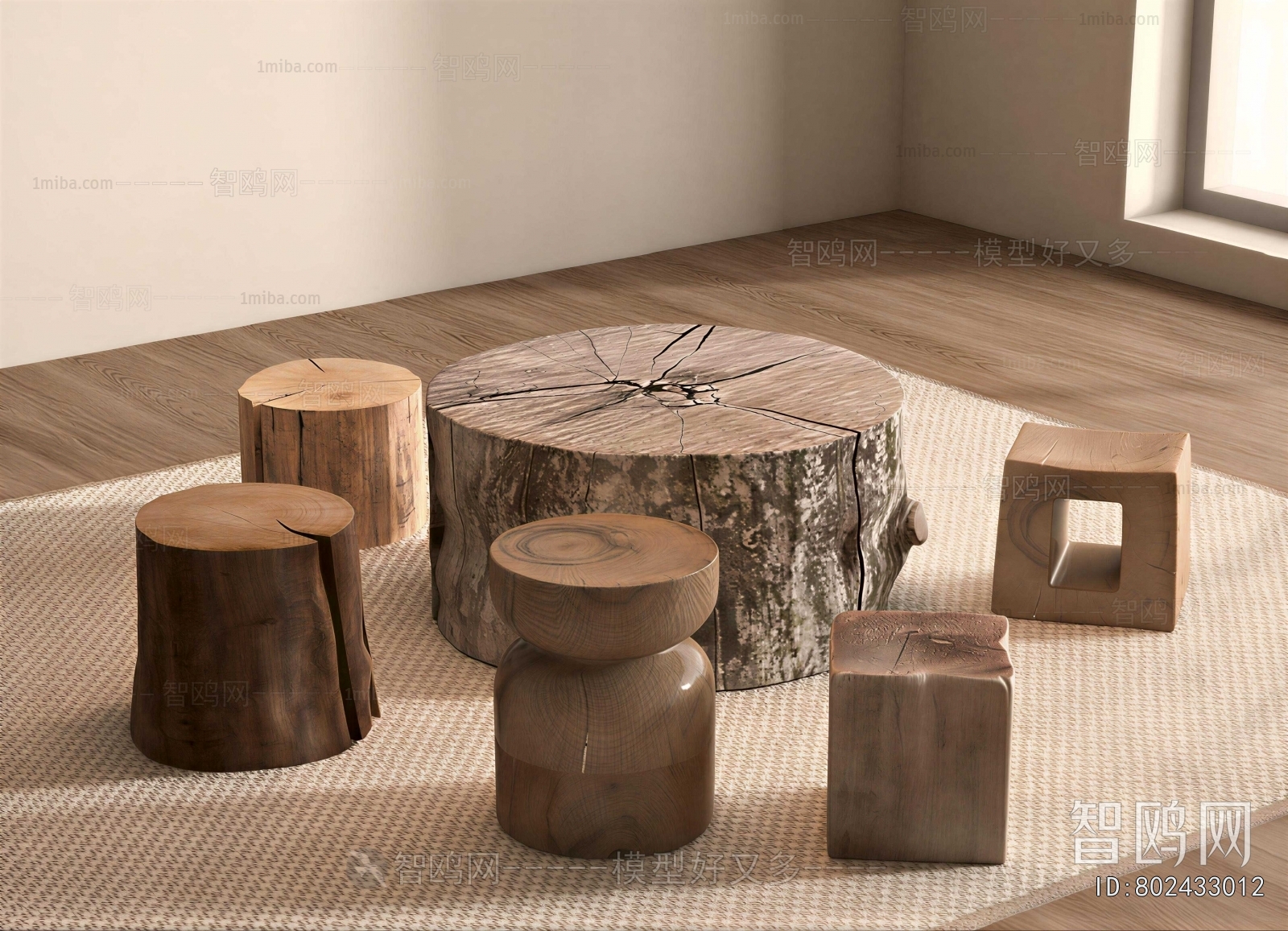 Wabi-sabi Style Coffee Table