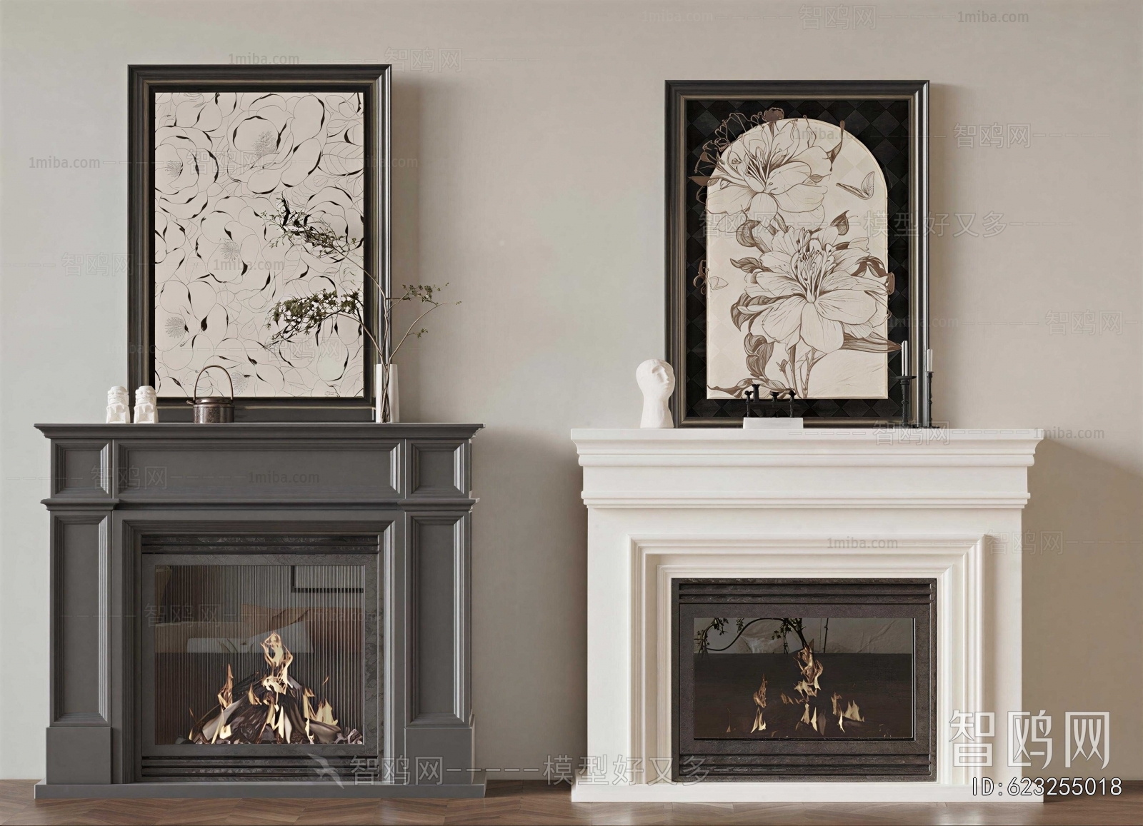 French Style Fireplace