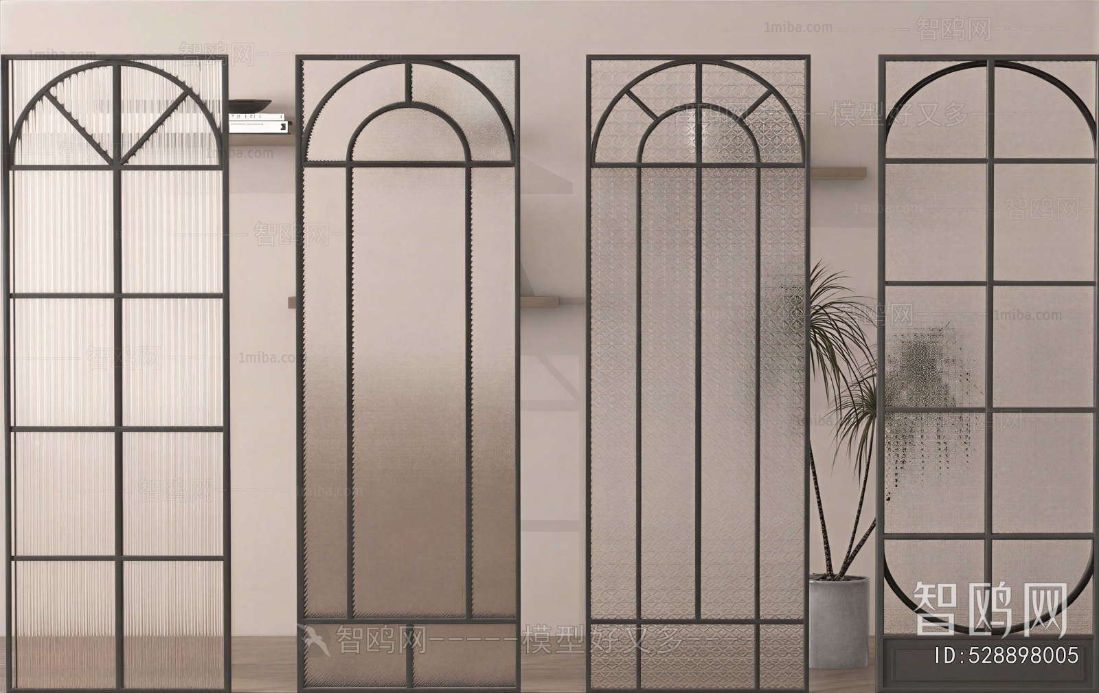 French Style Glass Screen Partition