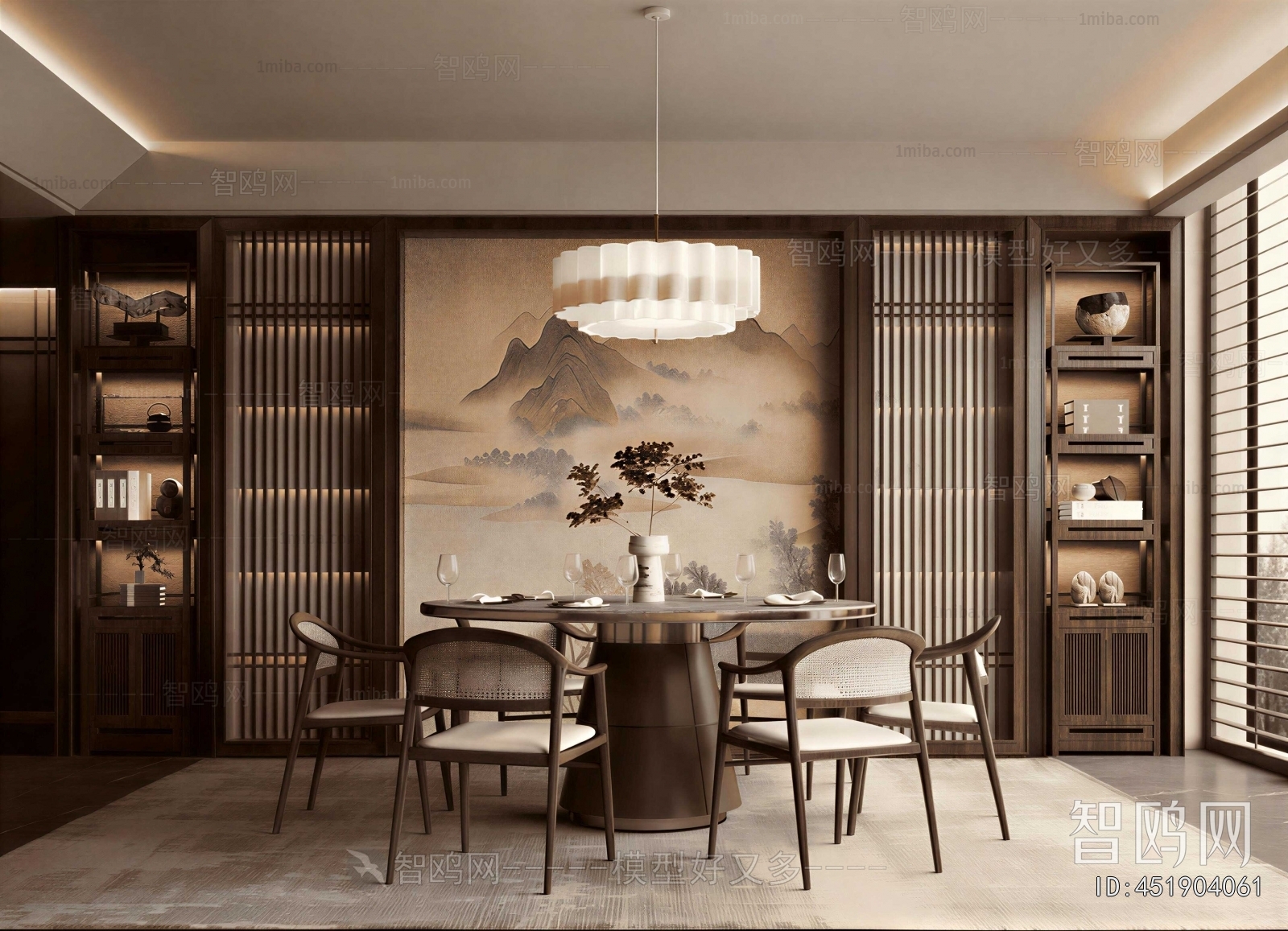 New Chinese Style Dining Room