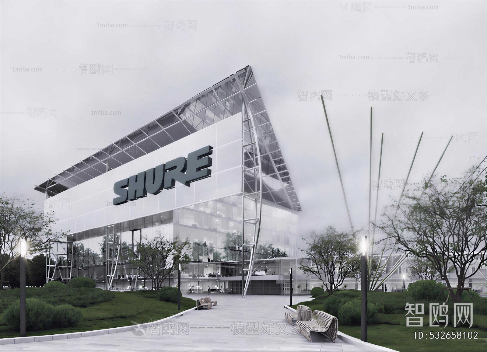 Modern Appearance Of Commercial Building