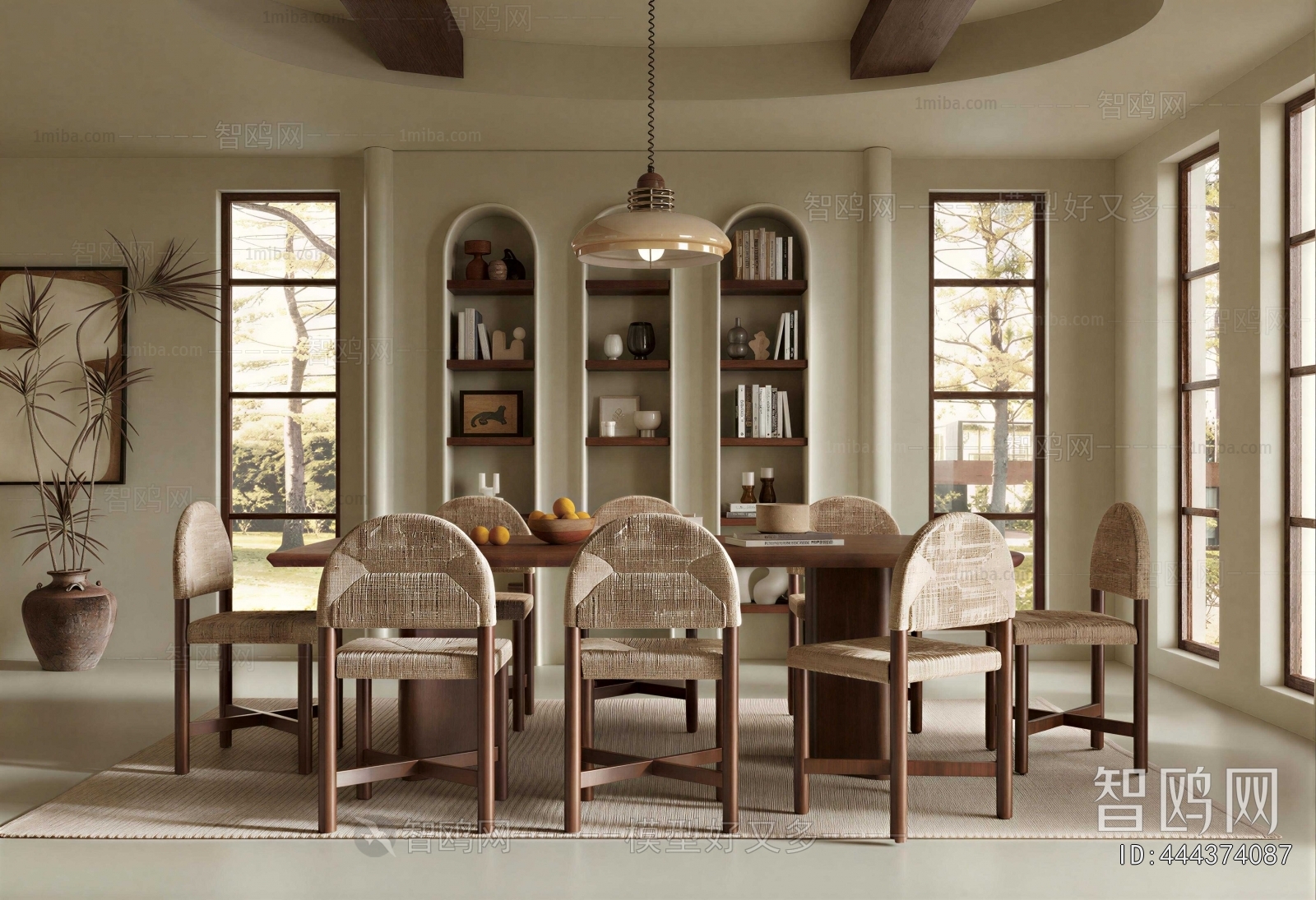 Wabi-sabi Style Dining Room