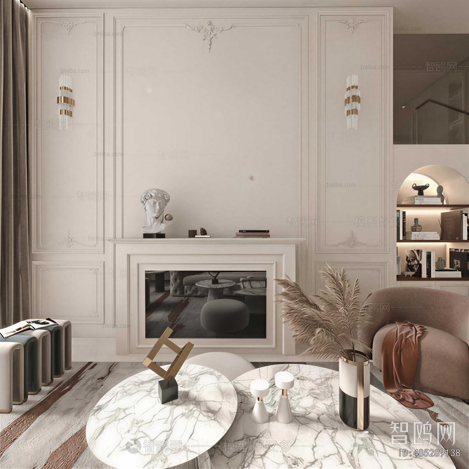 French Style Fireplace
