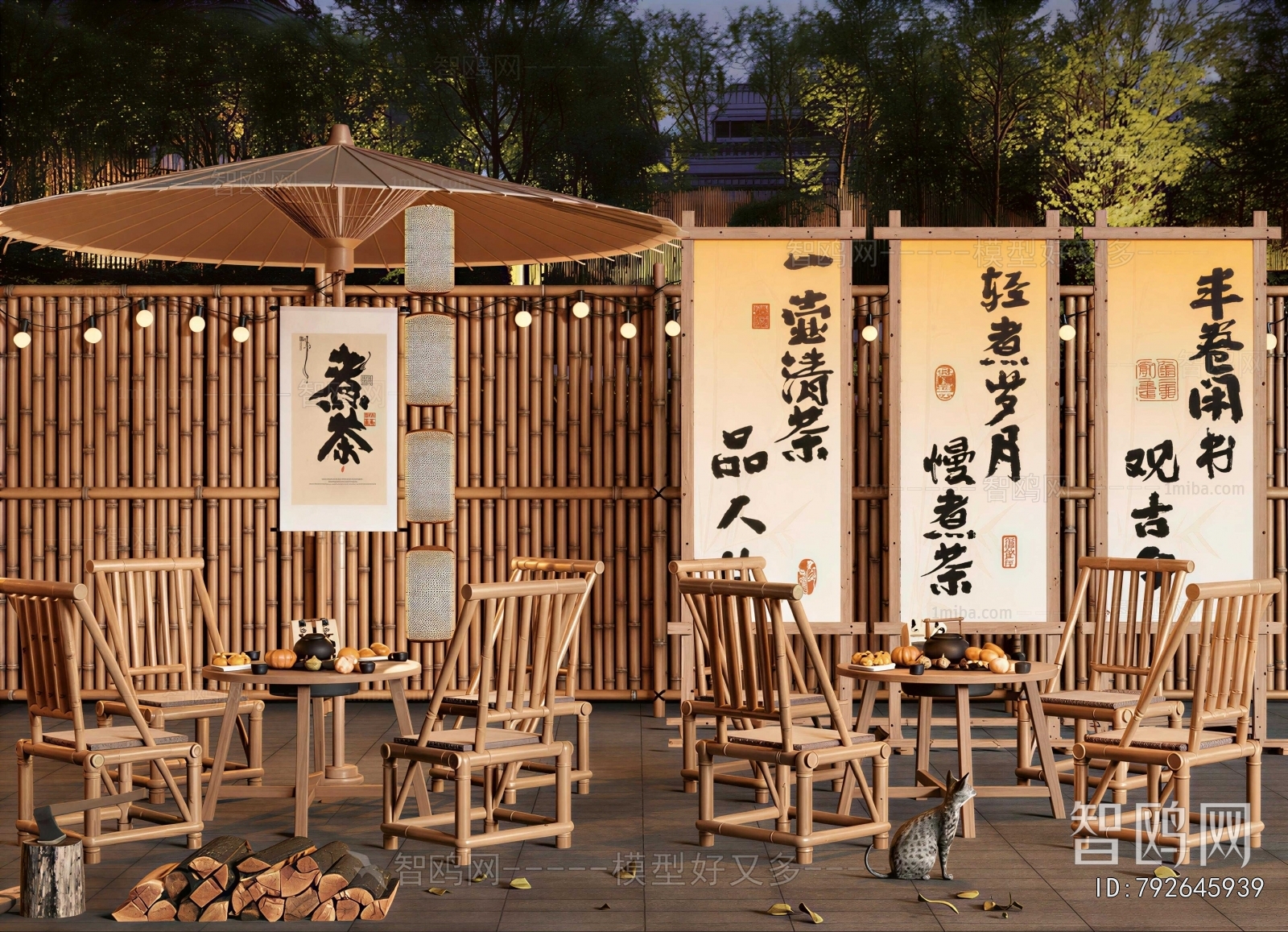 New Chinese Style Outdoor Tables And Chairs