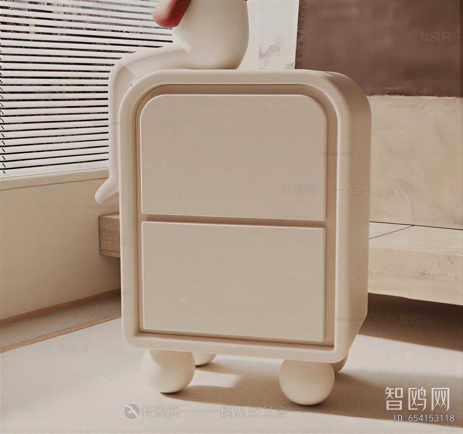 Modern Bedside Cupboard