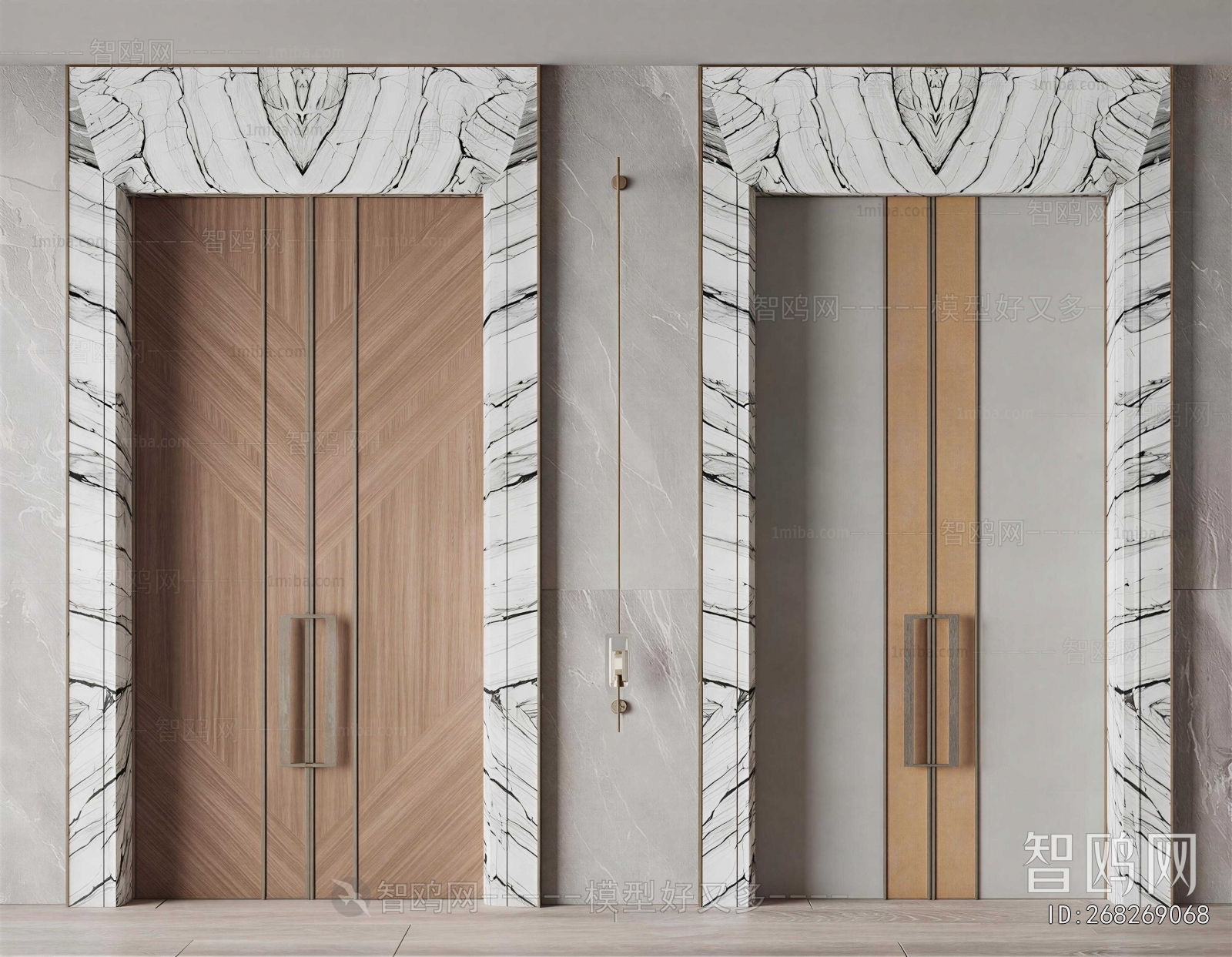 Modern Double Door