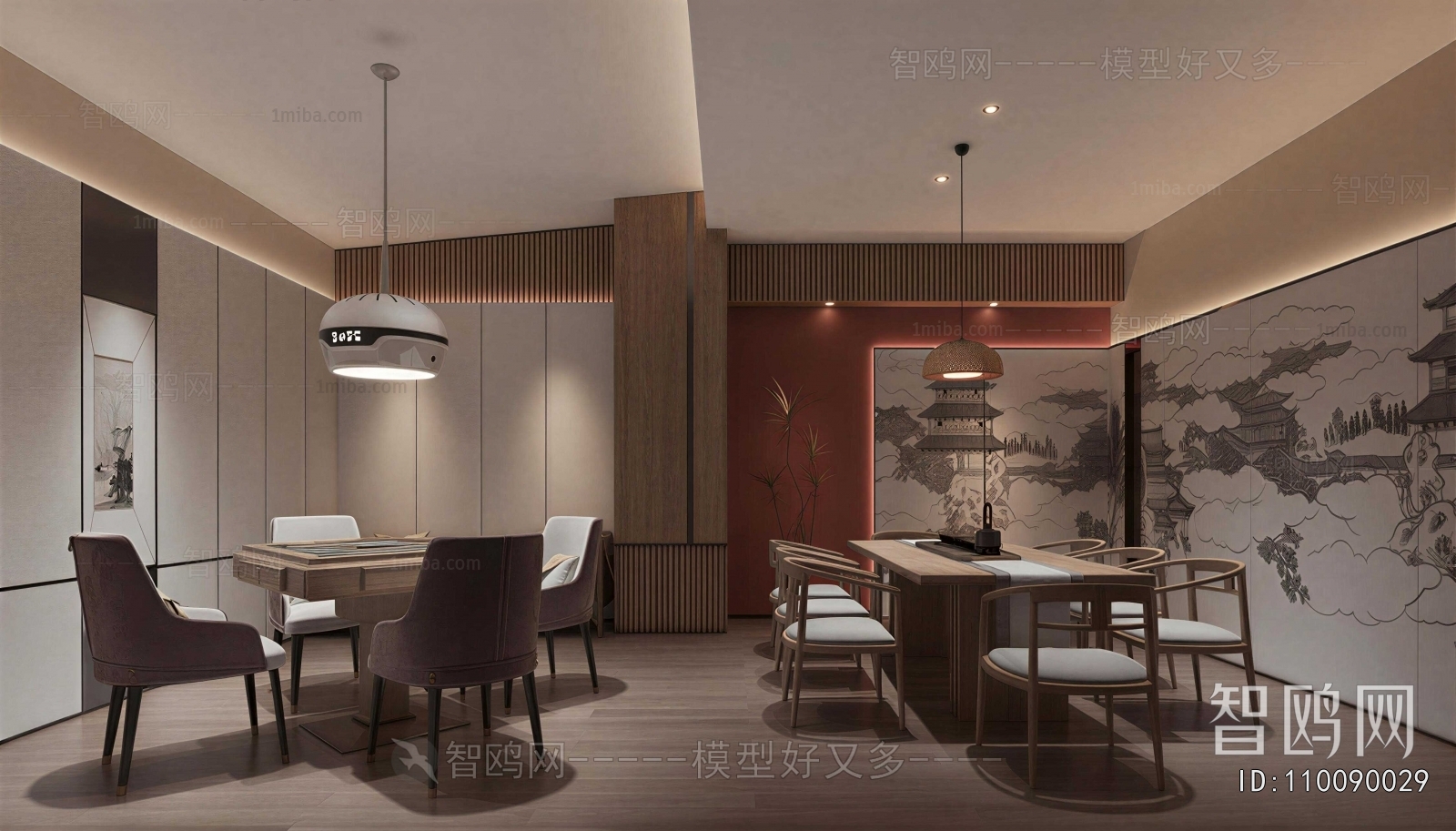 New Chinese Style Chess And Card Room