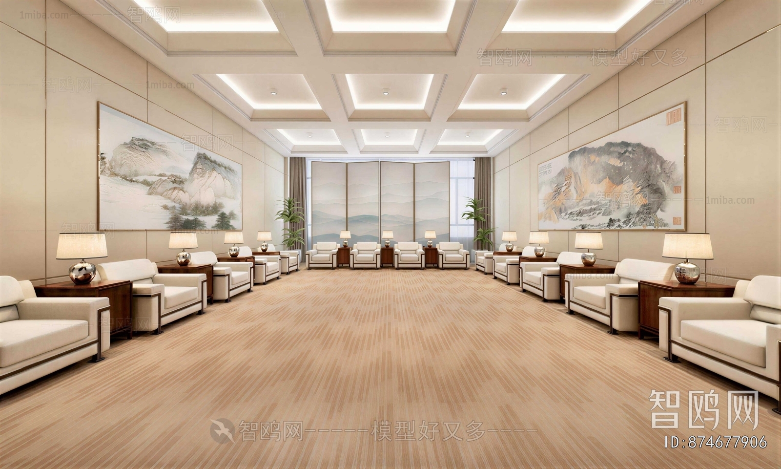 New Chinese Style Reception Room