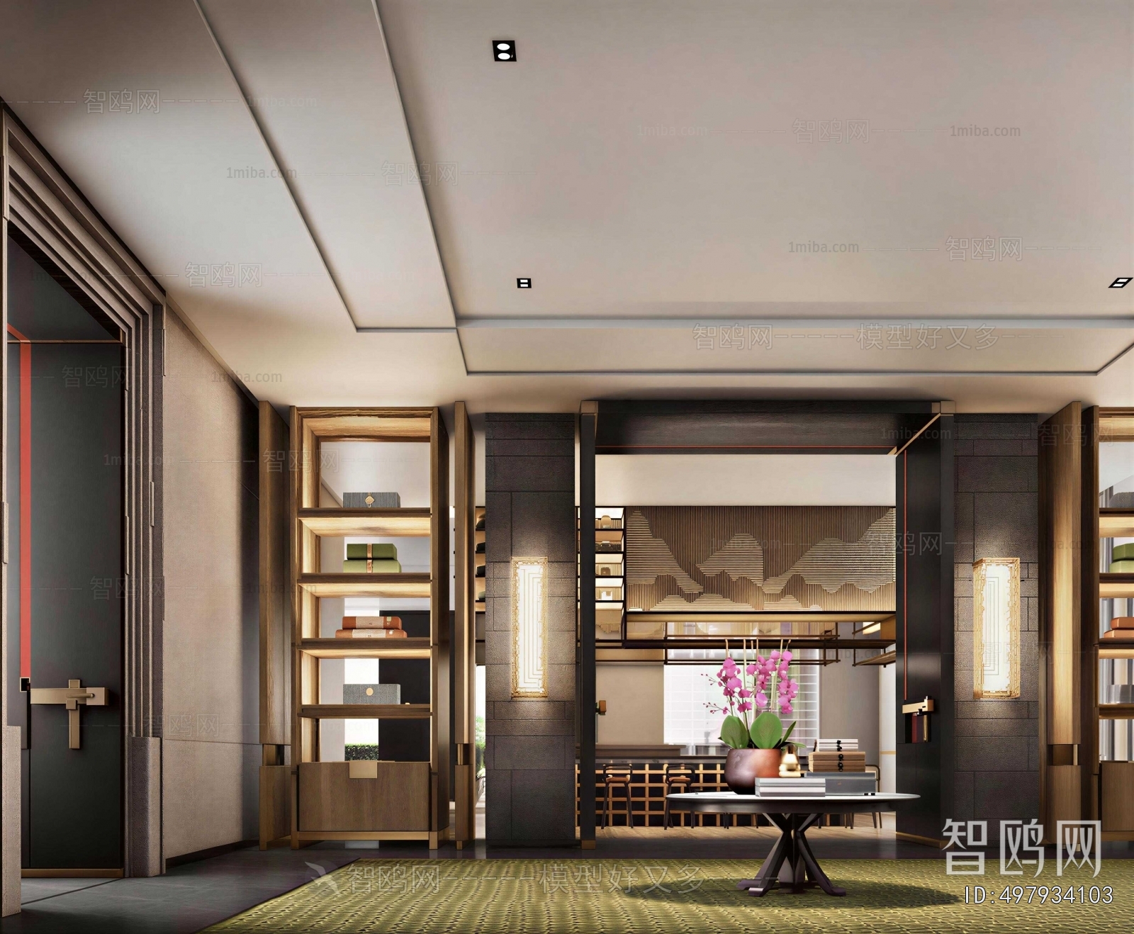New Chinese Style Lobby Hall