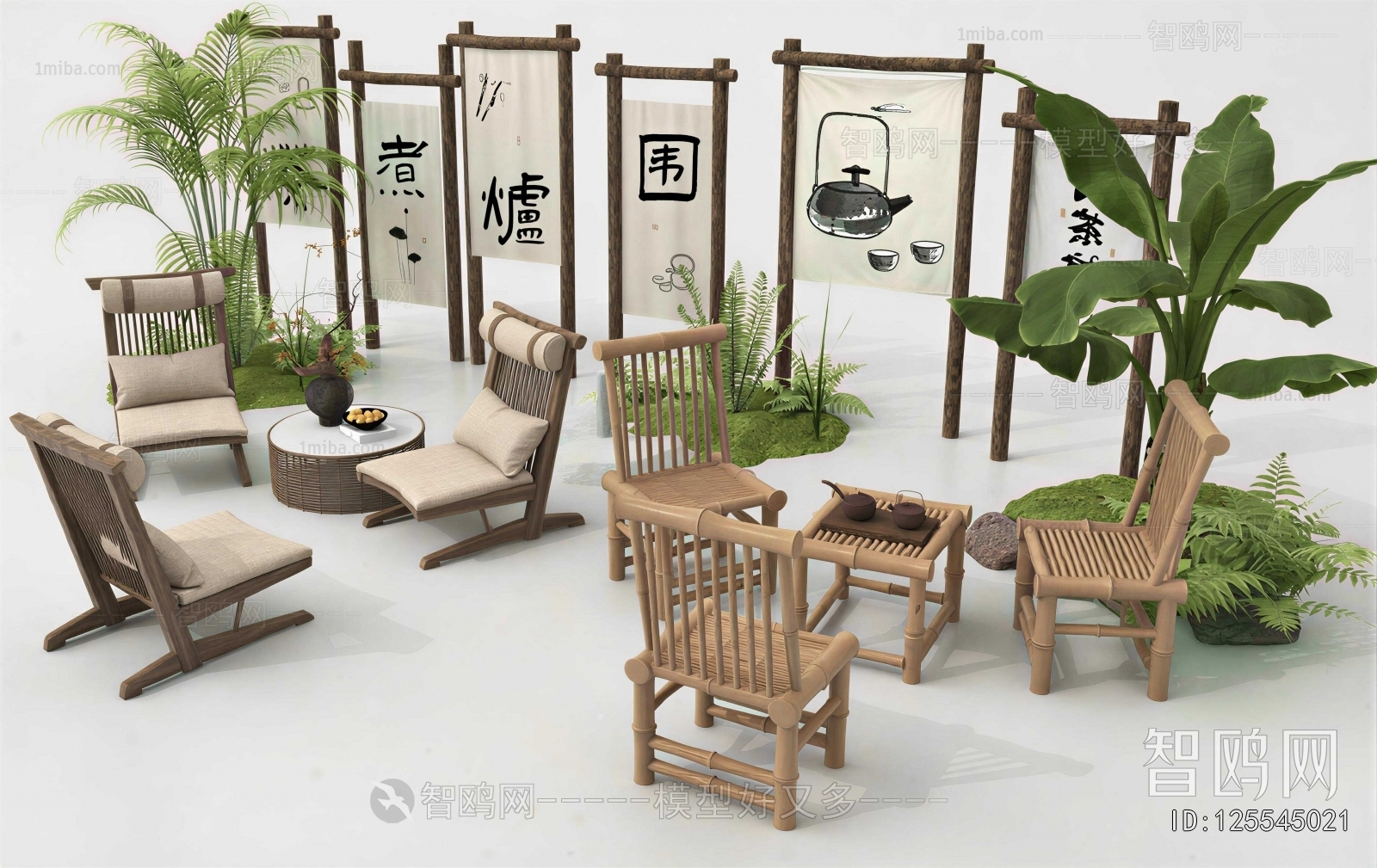 New Chinese Style Outdoor Tables And Chairs
