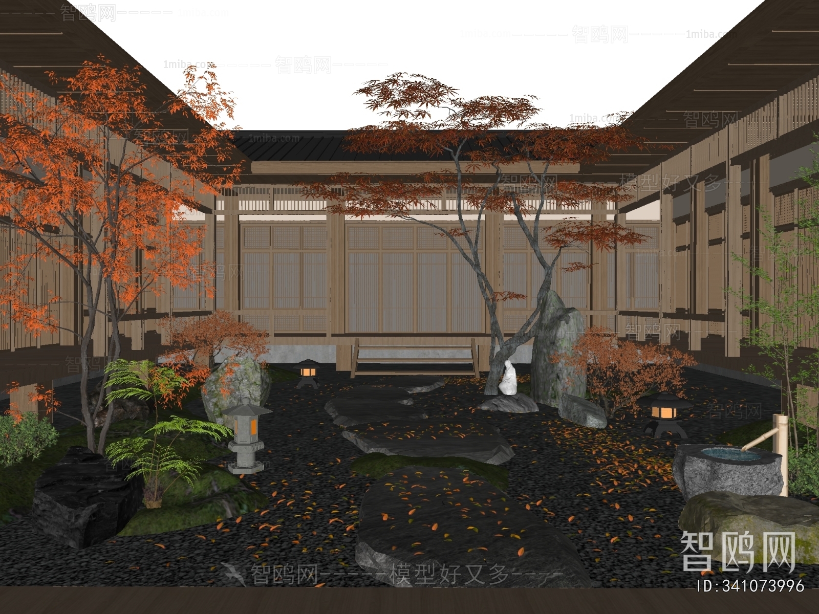 New Chinese Style Courtyard/landscape