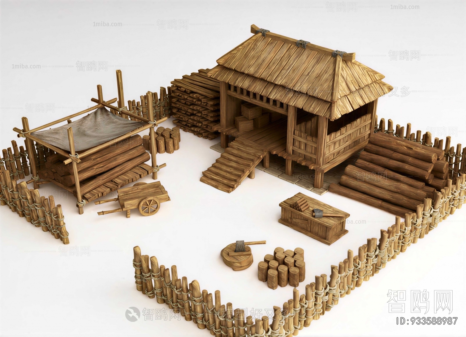 Chinese Style Building Component