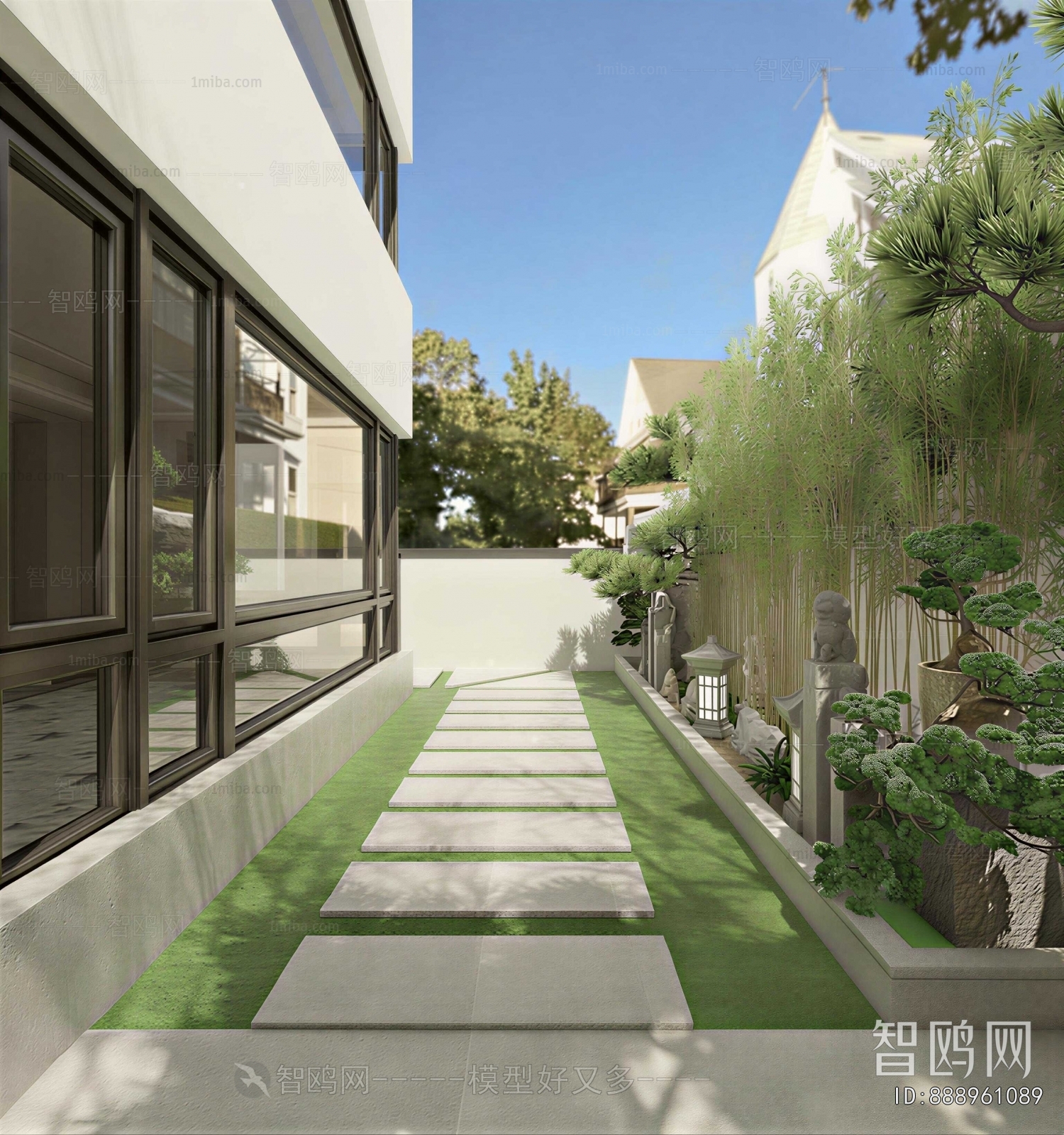 Modern Courtyard/landscape