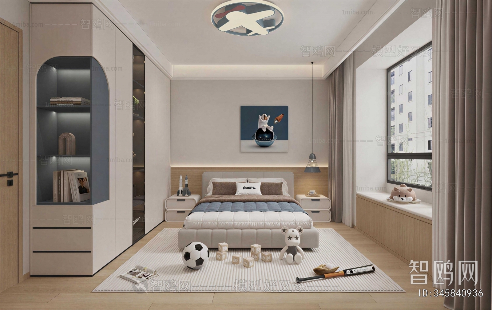 Modern Boy's Room And Son's Room