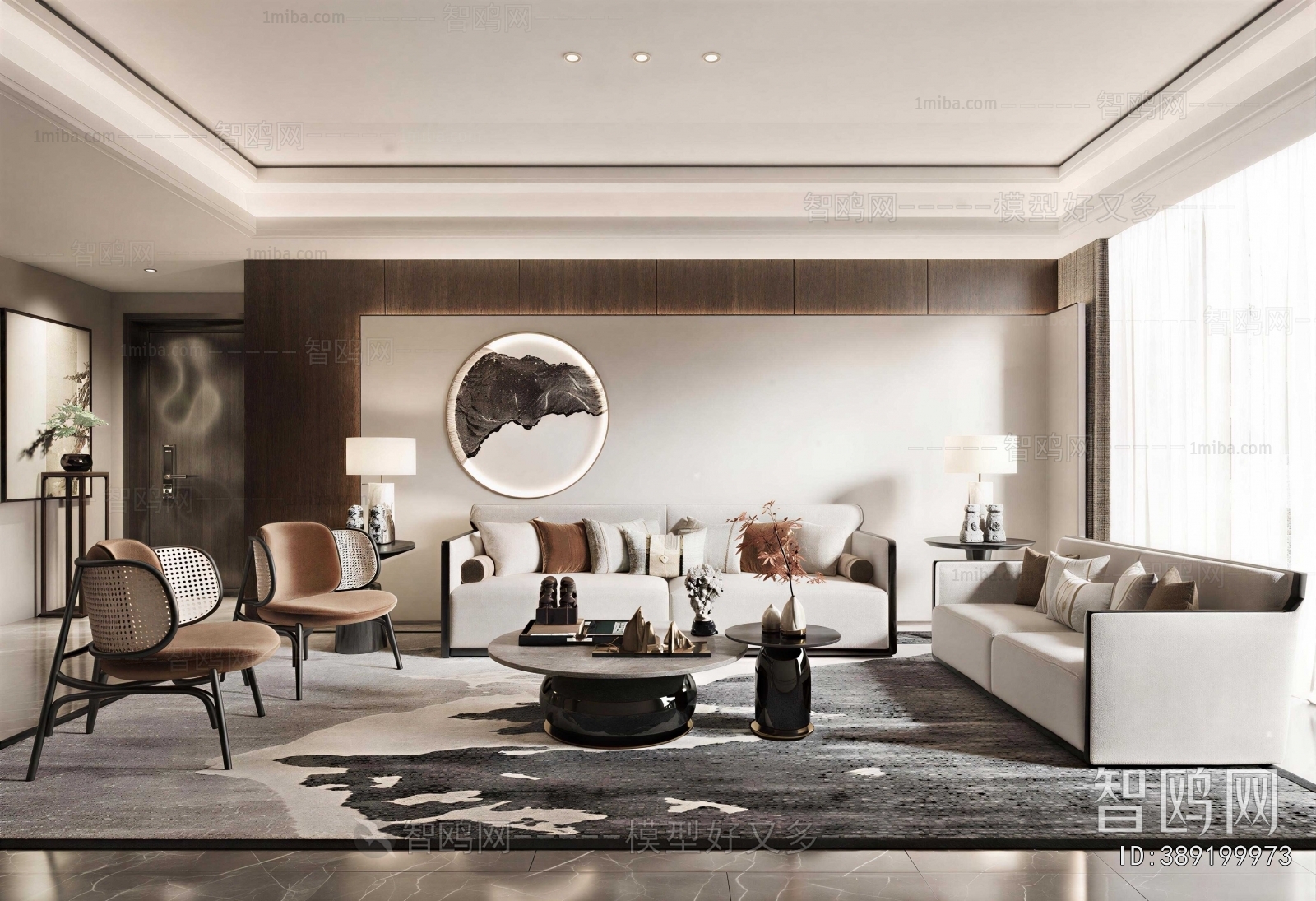New Chinese Style A Living Room
