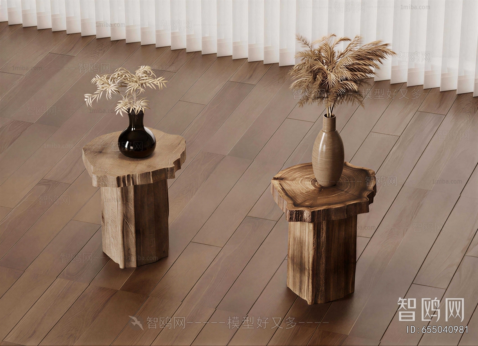 Wabi-sabi Style Side Table/corner Table