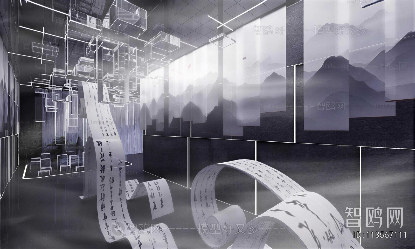 New Chinese Style Exhibition Hall